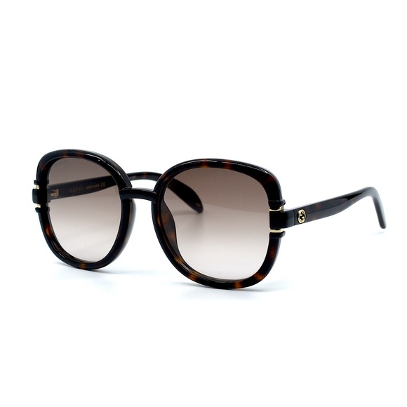 Gucci Accessories - GUCCI GG1068SA 002 HAVANA BROWN OVERSIZED AUTHENTIC SUNGLASSES